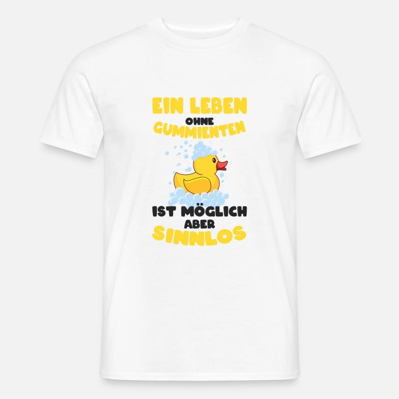 Gummiente - Männer T-Shirt - Weiß