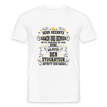 Stuckateur Berufe Verputzer Kollegen Geschenk - Männer T-Shirt - Weiß - Vorne - AI Model Male 178 dark (178cm)