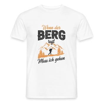 Wandern - Männer T-Shirt - Weiß - Vorne - AI Model Male 178 dark (178cm)