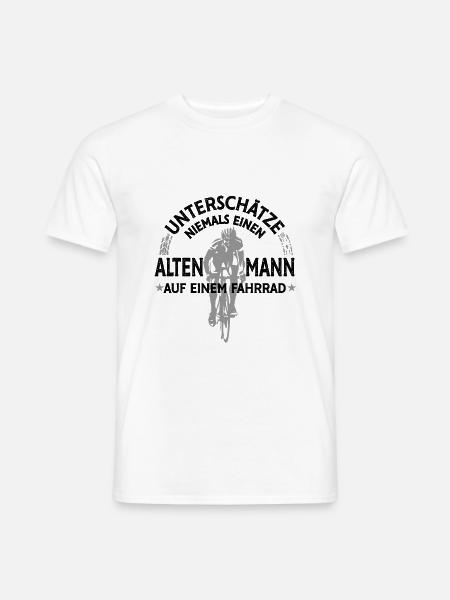 Fahrrad - Männer T-Shirt - Weiß