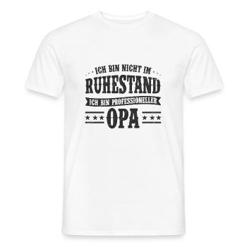 Opa Rentner - Männer T-Shirt - Weiß - Vorne - AI Model Male 178 dark (178cm)
