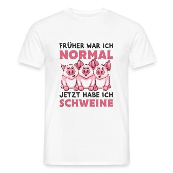 Schweine - Männer T-Shirt - Weiß - Vorne - AI Model Male 178 dark (178cm)