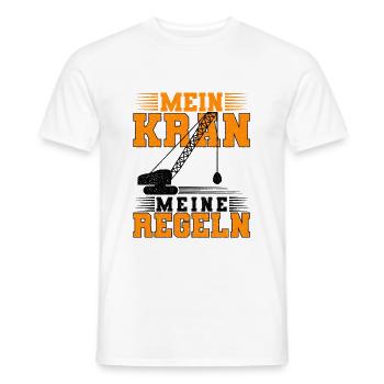 Kranführer - Männer T-Shirt - Weiß - Vorne - AI Model Male 178 dark (178cm)