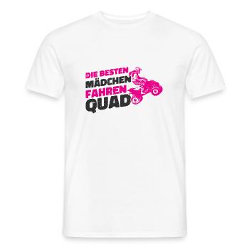 Quad Fahrerin - Männer T-Shirt - Weiß - Vorne - AI Model Male 178 dark (178cm)