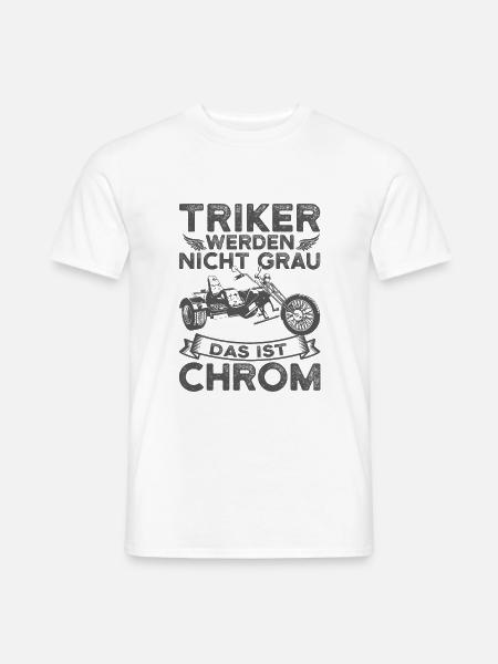 Trike - Männer T-Shirt - Weiß