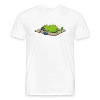 Chillen statt die Gesundheit killen - Männer T-Shirt - Weiß - Vorne - AI Model Male 178 dark (178cm)