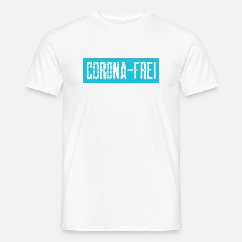 Corona-Frei - Männer T-Shirt - Weiß