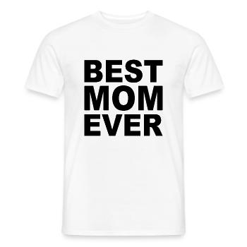 Funny Mom Gift Mom Mother's Day - Men's T-Shirt - white - Front - AI Model Male 178 dark (178cm)