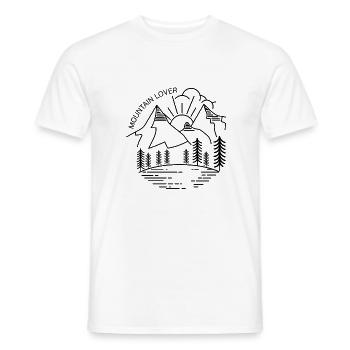 Mountain Lover - Männer T-Shirt - Weiß - Vorne - AI Model Male 178 dark (178cm)