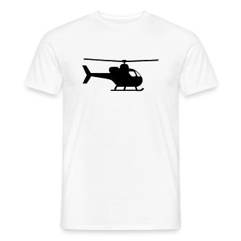 Hubschrauber - Männer T-Shirt - Weiß - Vorne - AI Model Male 178 dark (178cm)