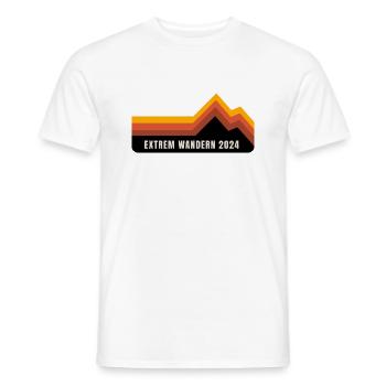 Extrem Wandern 2024 - Männer T-Shirt - Weiß - Vorne - AI Model Male 178 dark (178cm)
