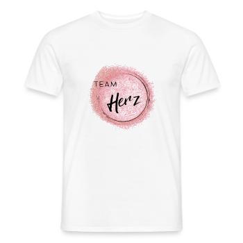 Team Herz - positives Denken - Affirmationen - Männer T-Shirt - Weiß - Vorne - AI Model Male 178 dark (178cm)