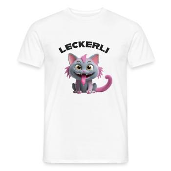 Treat Cat Monster - Men's T-Shirt - white - Front - AI Model Male 178 dark (178cm)