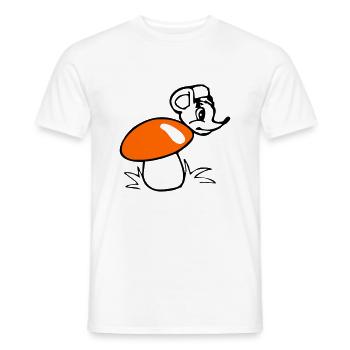 Mouse - Men's T-Shirt - white - Front - AI Model Male 178 dark (178cm)