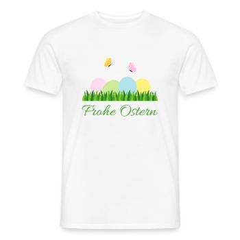 Happy Easter - Men's T-Shirt - white - Front - AI Model Male 178 dark (178cm)