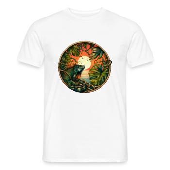 Jungle Sun - Men's T-Shirt - white - Front - AI Model Male 178 dark (178cm)