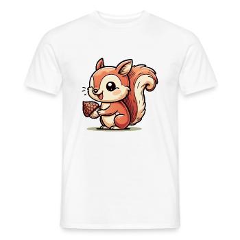 Eichhörnchen - Männer T-Shirt - Weiß - Vorne - AI Model Male 178 dark (178cm)