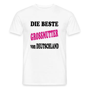 Der beste GROSSMUTTER - Männer T-Shirt - Weiß - Vorne - AI Model Male 178 dark (178cm)
