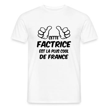 MEILLEURE FACTRICE - T-shirt homme - blanc - Devant - AI Model Male 178 dark (178cm)