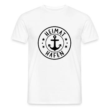 Heimathafen - Männer T-Shirt - Weiß - Vorne - AI Model Male 178 dark (178cm)