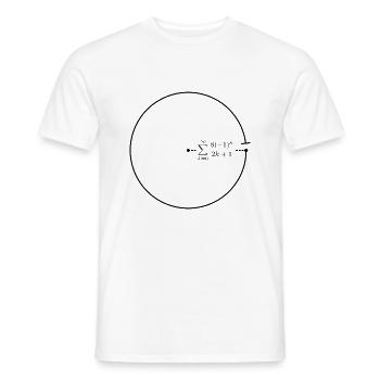 Formule de leibnitz - T-shirt homme - blanc - Devant - AI Model Male 178 dark (178cm)