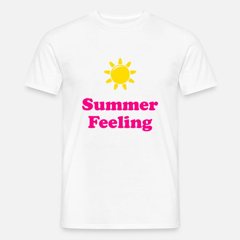 Summer Feeling - Männer T-Shirt - Weiß