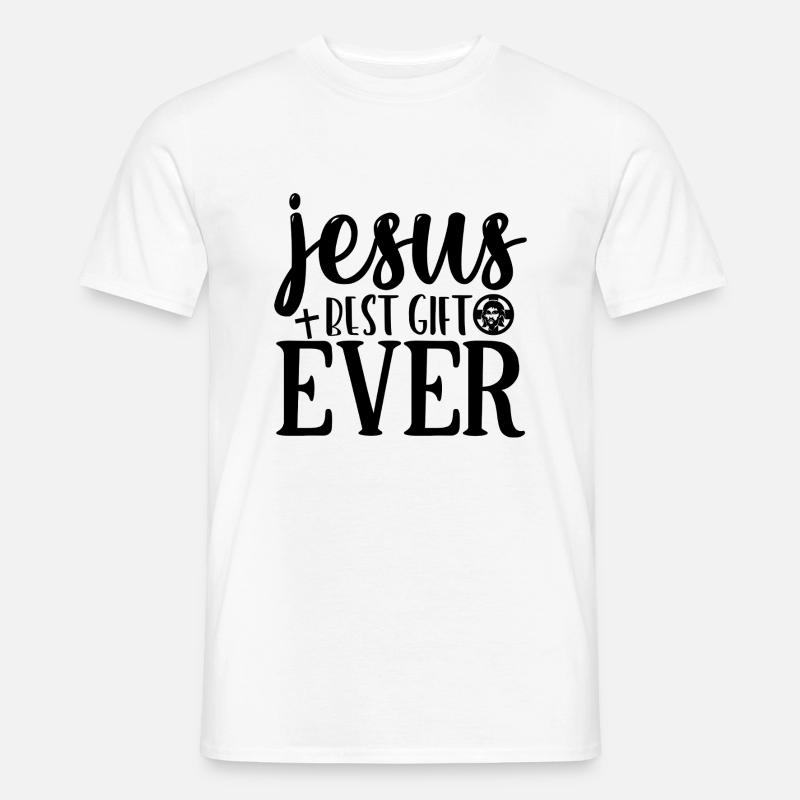 jesus best gift ever - Männer T-Shirt - Weiß