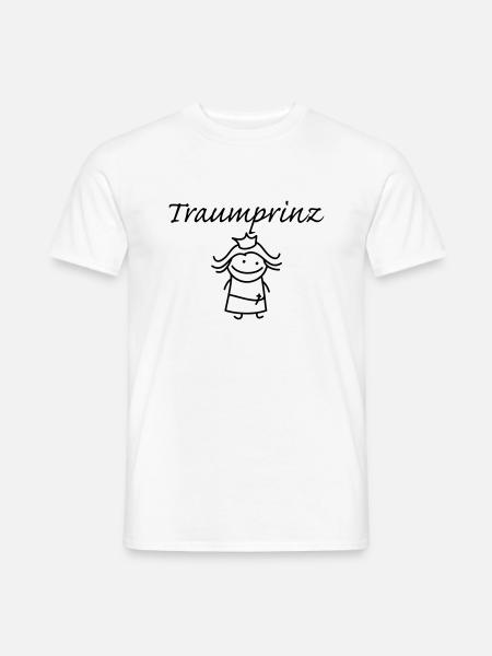Traumprinz - Männer T-Shirt - Weiß