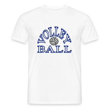 volleyball - T-shirt homme - blanc - Devant - AI Model Male 178 dark (178cm)