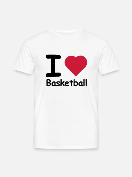 ball basket basketball - Men's T-Shirt - white