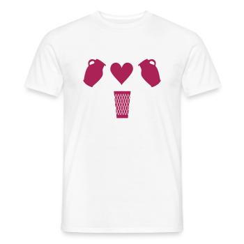 Bembel Love - Apfelwein und Geripptes - Männer T-Shirt - Weiß - Vorne - AI Model Male 178 dark (178cm)