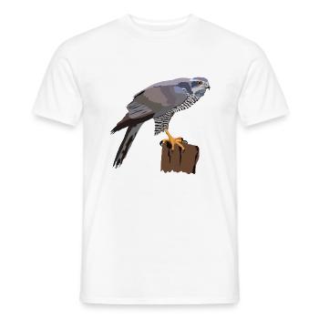 Habicht - Männer T-Shirt - Weiß - Vorne - AI Model Male 178 dark (178cm)