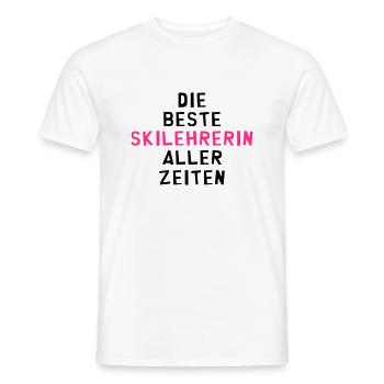 Skilehrer Skilehrerin Skifahrerin Skifahrer Sport - Männer T-Shirt - Weiß - Vorne - AI Model Male 178 dark (178cm)