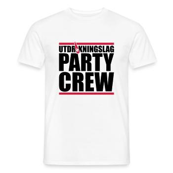 utdrikningslag party crew beer - Männer T-Shirt - Weiß - Vorne - AI Model Male 178 dark (178cm)