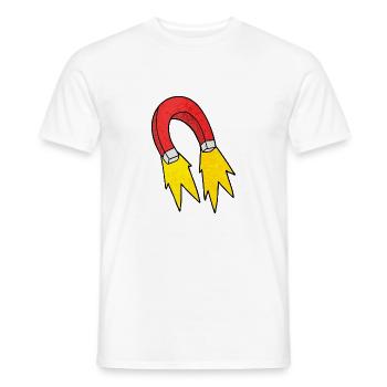 Magnete magnetische Flammen usw. - Männer T-Shirt - Weiß - Vorne - AI Model Male 178 dark (178cm)