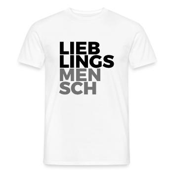 Lieblingsmensch - Männer T-Shirt - Weiß - Vorne - AI Model Male 178 dark (178cm)