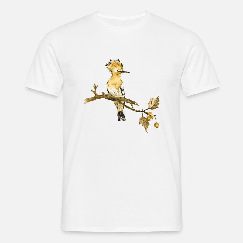 Bunter Vogel - Männer T-Shirt - Weiß