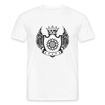 Sonnenblume schild - Männer T-Shirt - Weiß - Vorne - AI Model Male 178 dark (178cm)
