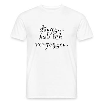lustiger Spruch Schrift verrgessen Sommer Sonne - Männer T-Shirt - Weiß - Vorne - AI Model Male 178 dark (178cm)