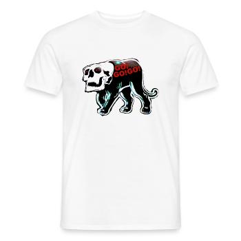 Zoffart GO!GO!GO! - Männer T-Shirt - Weiß - Vorne - AI Model Male 178 dark (178cm)