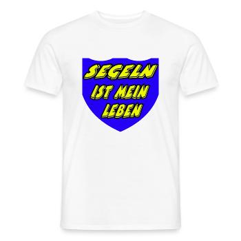 Segeln - Männer T-Shirt - Weiß - Vorne - AI Model Male 178 dark (178cm)