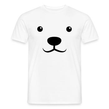 Bain de glace Ours polaire Arctique Baignade hivernale - T-shirt homme - blanc - Devant - AI Model Male 178 dark (178cm)