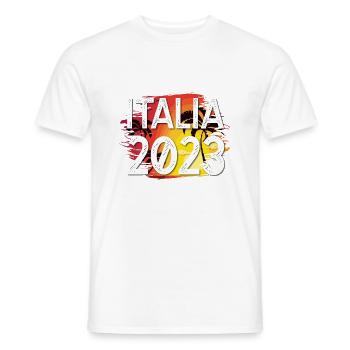 Italia 2023 - Männer T-Shirt - Weiß - Vorne - AI Model Male 178 dark (178cm)