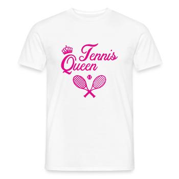 Tennis Queen - Men's T-Shirt - white - Front - AI Model Male 178 dark (178cm)
