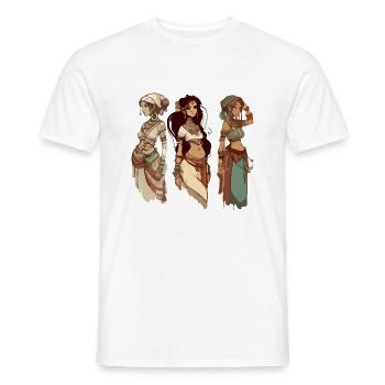 Frauen der Welt - Männer T-Shirt - Weiß - Vorne - AI Model Male 178 dark (178cm)