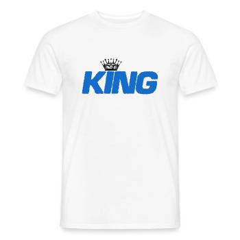 king - Männer T-Shirt - Weiß - Vorne - AI Model Male 178 dark (178cm)