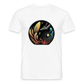 Biolumineszenz - Männer T-Shirt - Weiß - Vorne - AI Model Male 178 dark (178cm)
