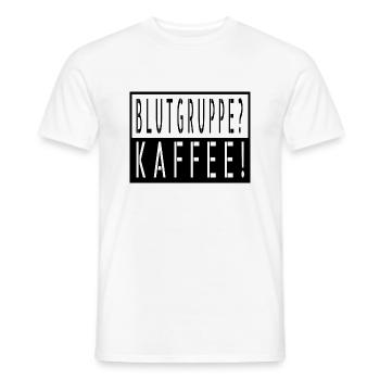 Café, Coupe, Coffeeshop, Drôle, Geek - T-shirt homme - blanc - Devant - AI Model Male 178 dark (178cm)