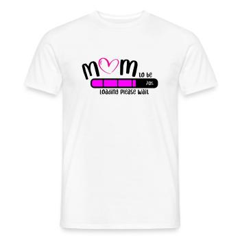 Mom Loading - Männer T-Shirt - Weiß - Vorne - AI Model Male 178 dark (178cm)