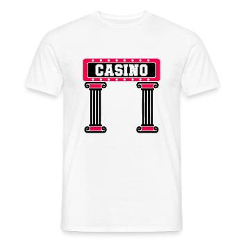 casino vegas säule - Männer T-Shirt - Weiß - Vorne - AI Model Male 178 dark (178cm)